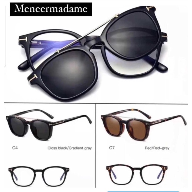 kacamata clip on garis 95308 ali black