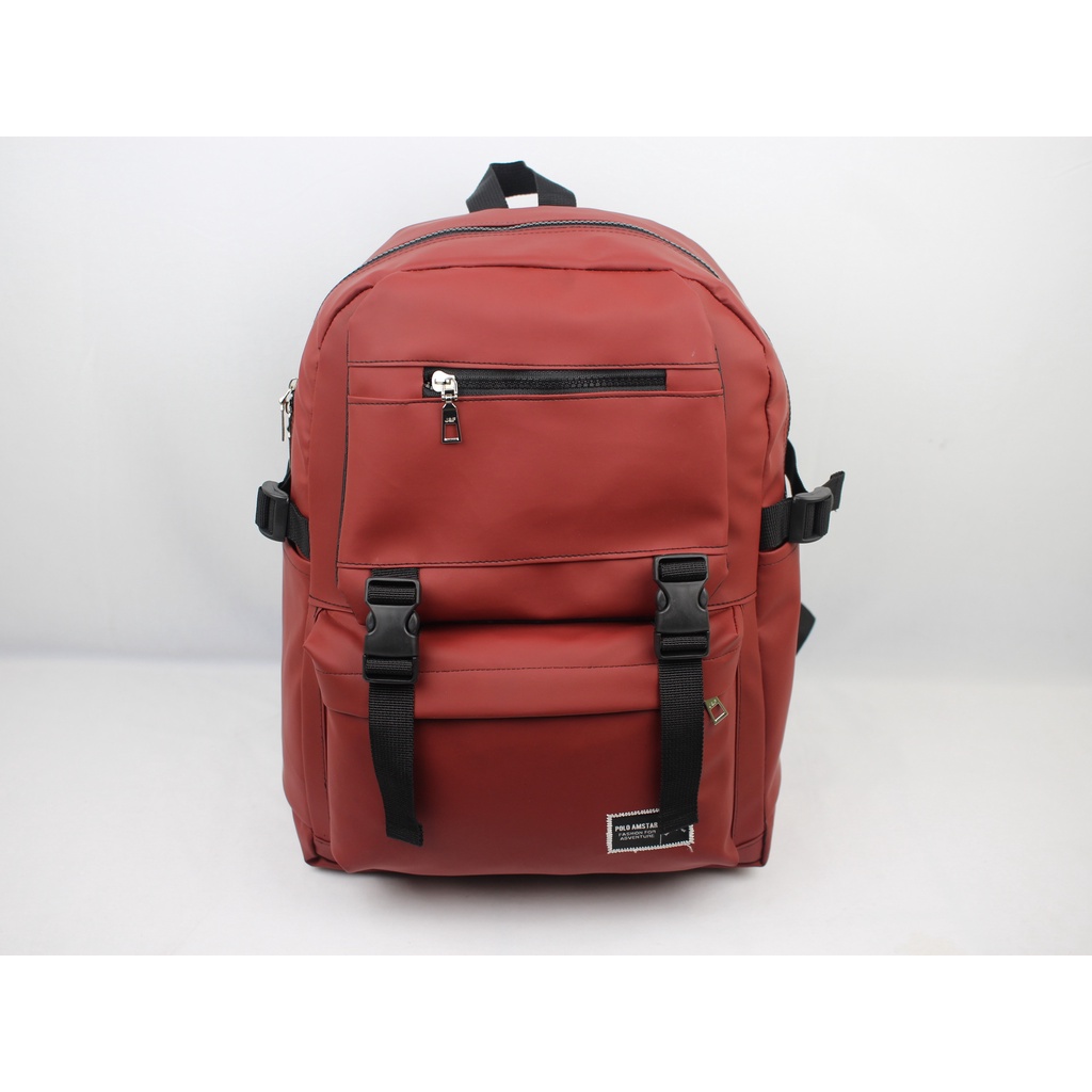 Terbaru Tas Ransel Waterproof Original Polo Amstar 18&quot; Inchi Bahan Ballon Anti Air 100% Real Picture tas Backpack Tas Selempang Tas Pria Wanita