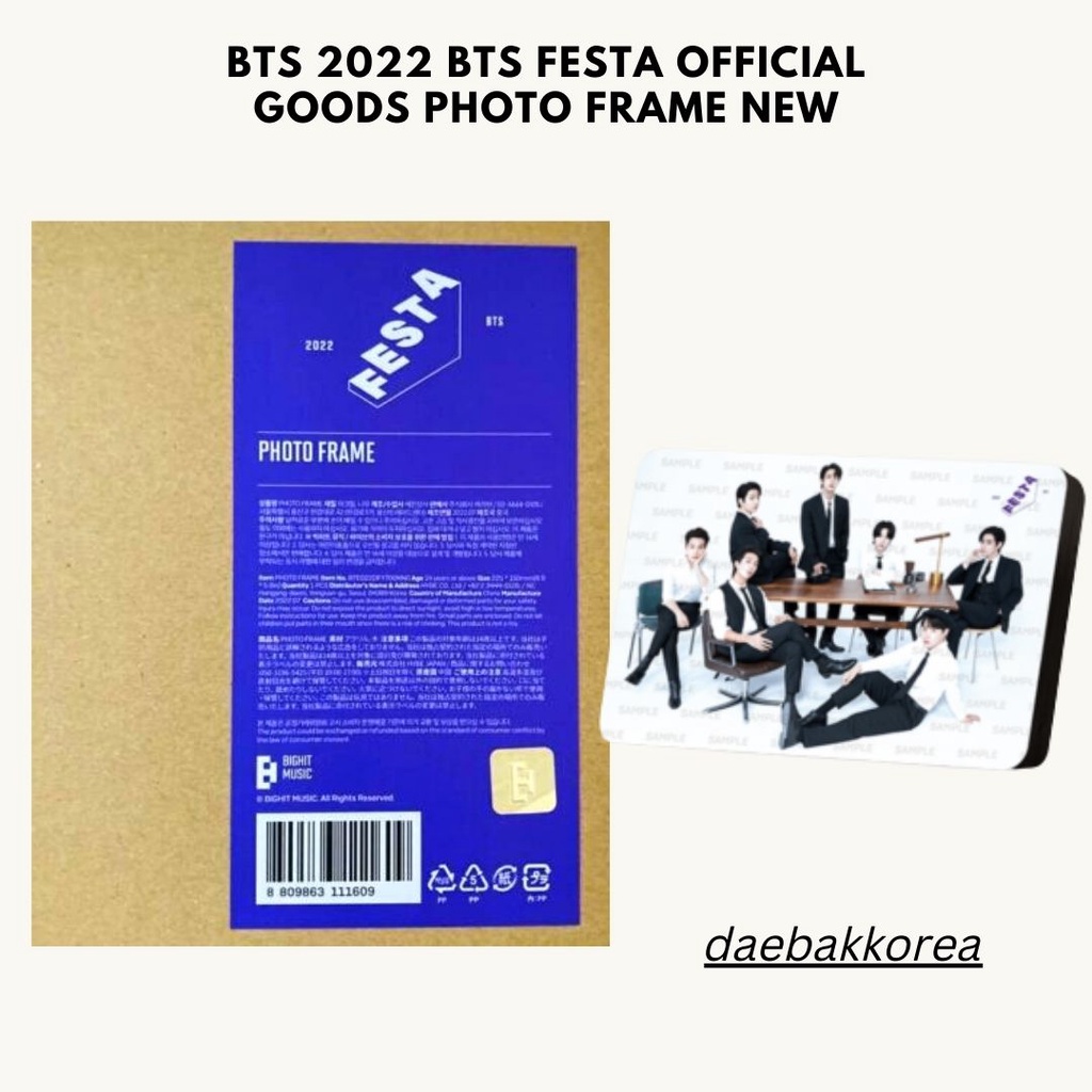 (Ready stok) BTS 2022 FESTA Photo Frame