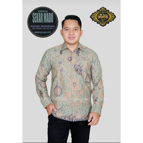 Kemeja Batik Pria Hijau Sage Green BISA COUPLE ANAK