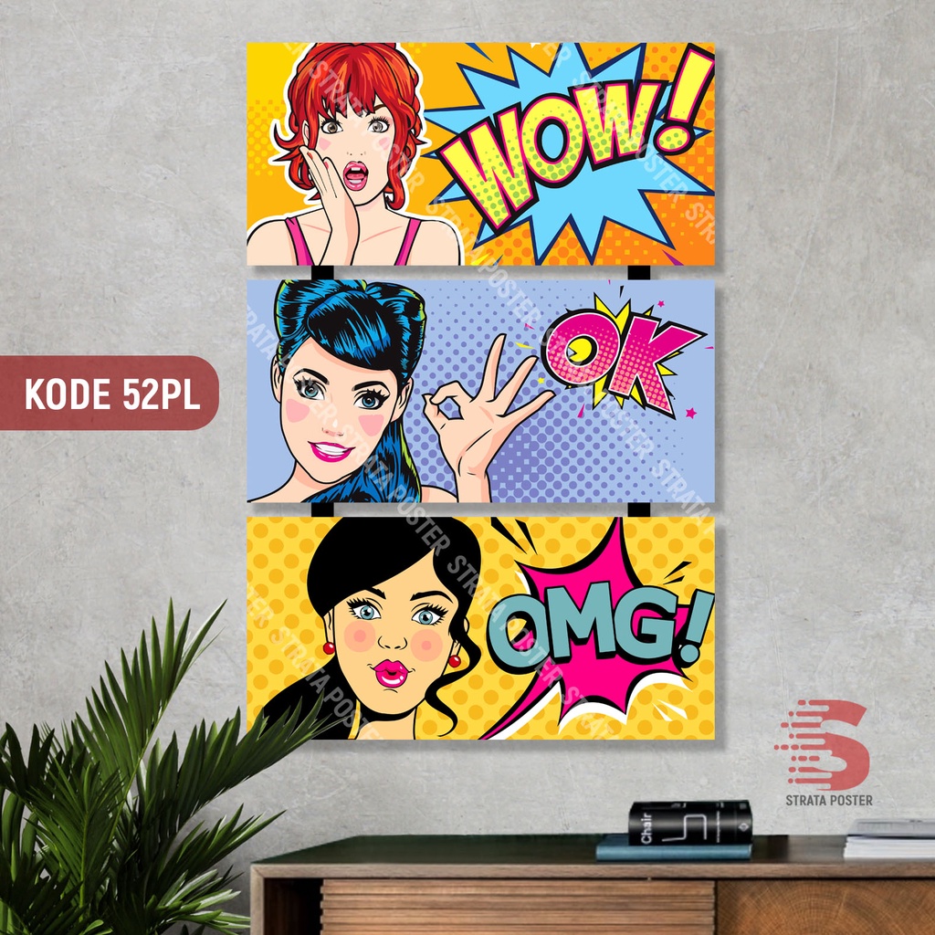 Poster retro Hiasan dinding vintage Dekorasi ruangan Wall decor Poster puzzle