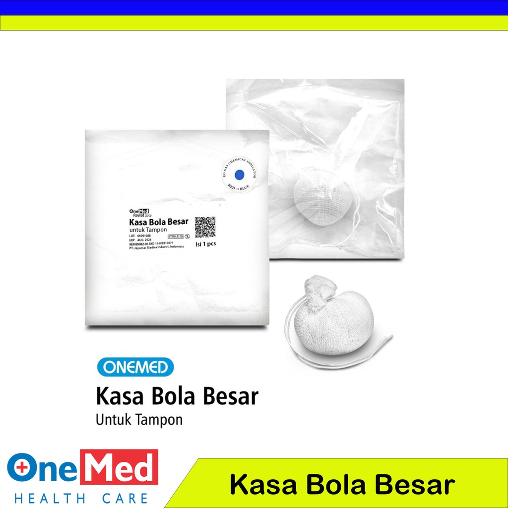 Kasa Bola Besar Steril Untuk Tampon OneMed Isi 1 Pcs