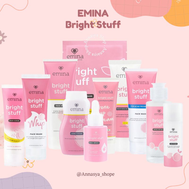 Jual EMINA Bright Stuff Series Emina toner Emina face wash Emina