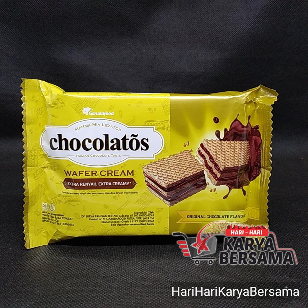 

GARUDA FOOD CHOCOLATOS WAFER CREAM CHOCOLATE 40GR