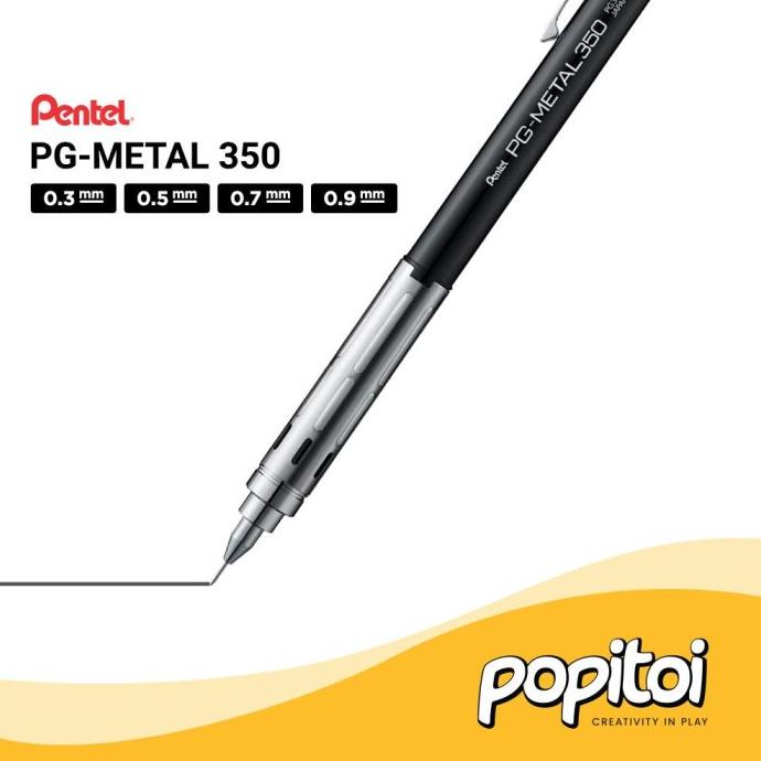 

(COD) Pentel PG Metal 350 Mechanical Pencil 0.3 0.5 0.7 0.9 mm SPECIAL Kode 1362