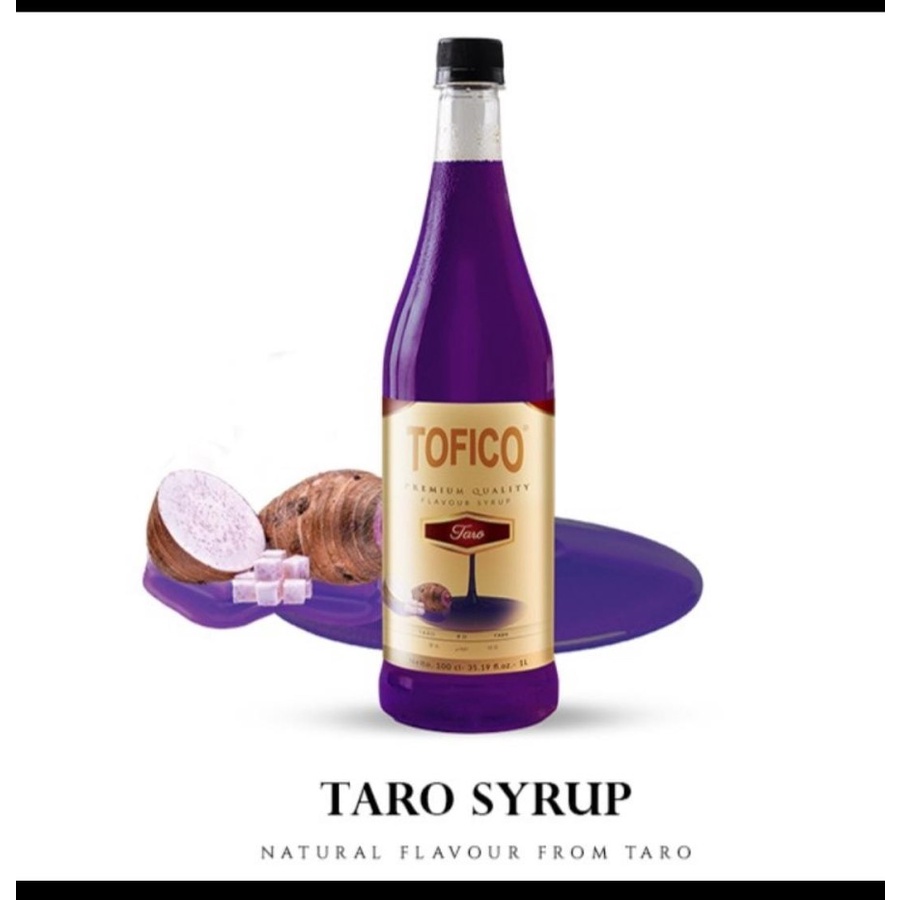 

Tofico Syrup taro natural flavour 1 Liter Tofico Sirup talas