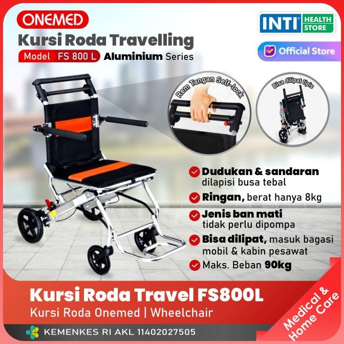 Onemed| Kursi Roda Travel FS800L | Kursi Roda Onemed | Wheelchair