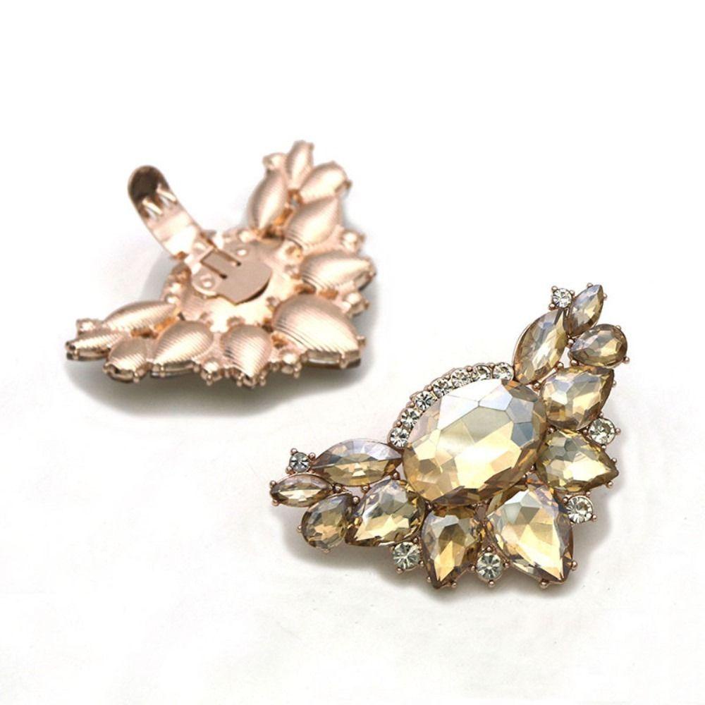 Nanas 1pcs Klip Sepatu Fashion Eropa Sepatu Wanita Kristal Hiasan Sepatu