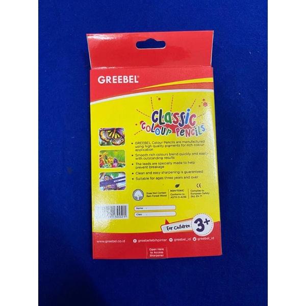 GREEBEL Classic colour Pencil (Pensil Warna) 36 Warna