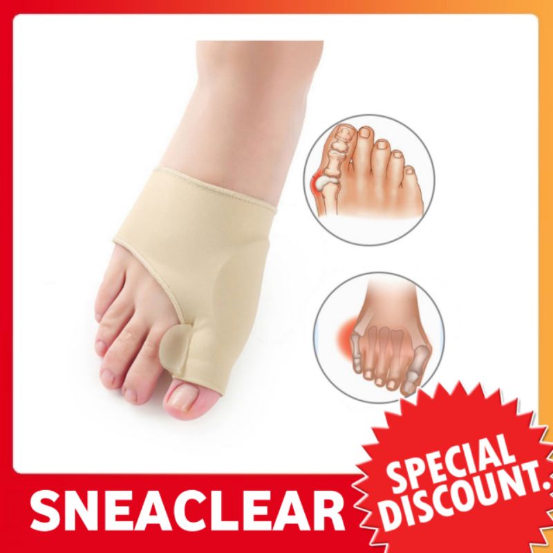 Alat Kotektor Jempol Bunion Jari Kaki / Pelurus Jari Kaki / Corrector Bunion Hallux Valgus / Sleeve 