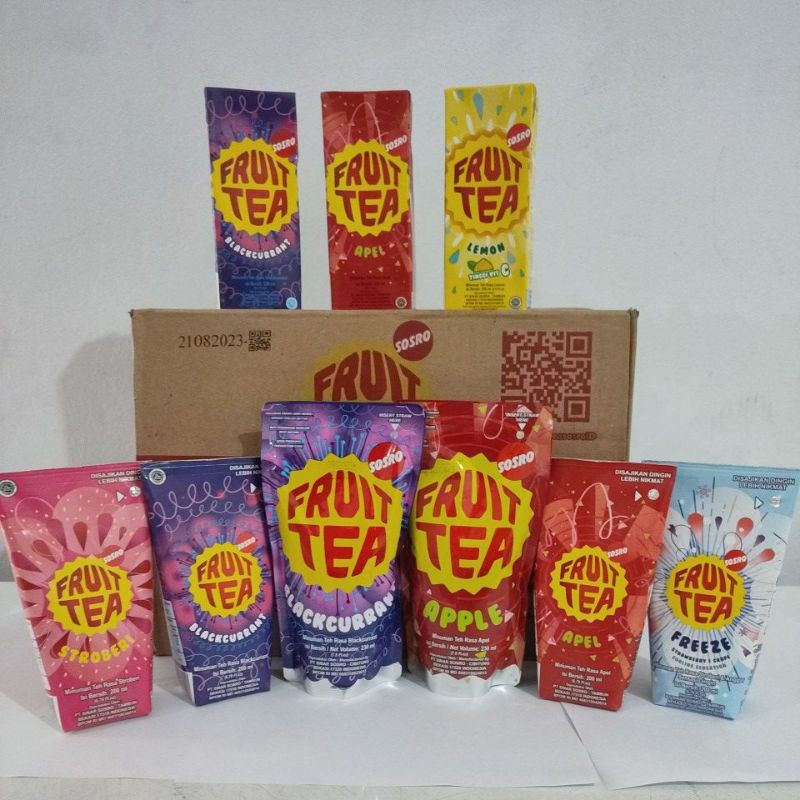 FRUIT TEA KOTAK 250ml GENGGAM 200ml POUCH 200ml