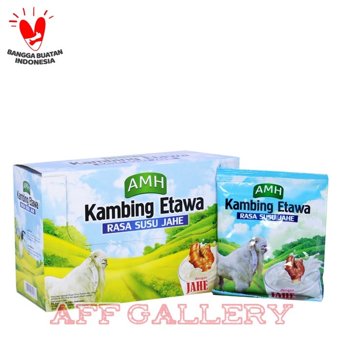 

BERKHASIAT !! SUSU KAMBING ETAWA FULL CREAM AMH (SACHET) DENGAN JAHE MERAH