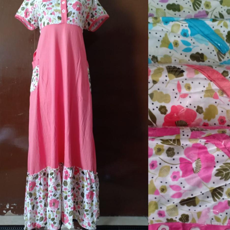 {SRU.18Oc22w} Daster KLOK CP AMRO PANJANG Lengan Pendek