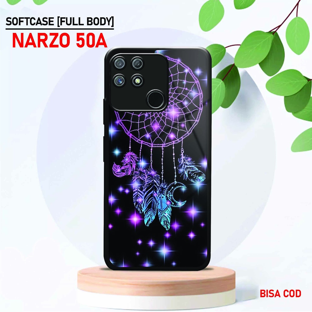 Softcase Kaca Kilau Realme Narzo 50A - ( SC 36 ) Case Full Body Realme Narzo 50A - Silikon Glossy Re