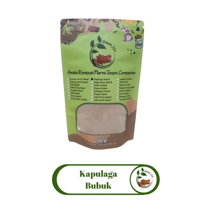 

KAPULAGA BUBUK MURNI 100 GRAM