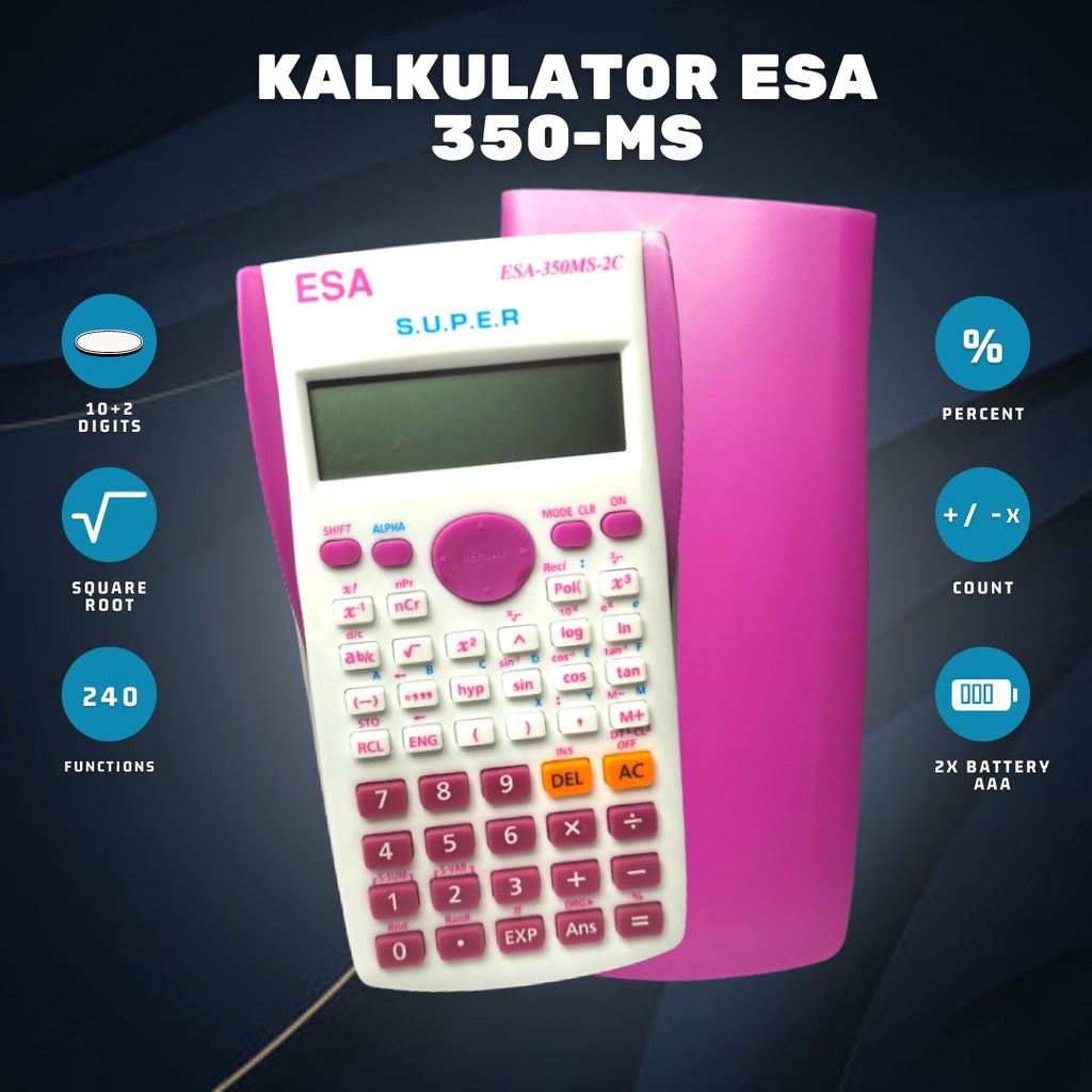 DISKON!! Kalkulator Sekolah Sains Scientific Citizen Fx 350 Ms Untuk Pelajaran IPA FISIKA MATEMATIKA