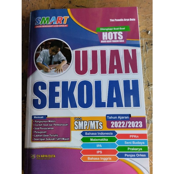 

smart ujian sekolah smp/mts tahun 2023 kisi kisi terbaru hots