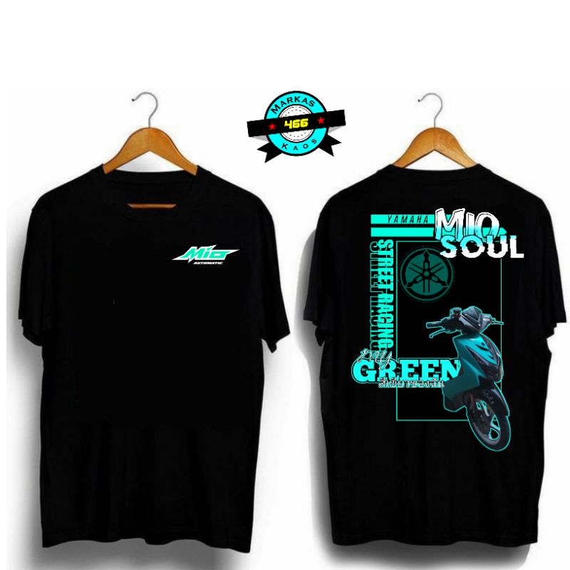 Kaos Yamaha Mio Soul / Kaos Lengan Pendek/ Kaos Komunitas Mio Soul