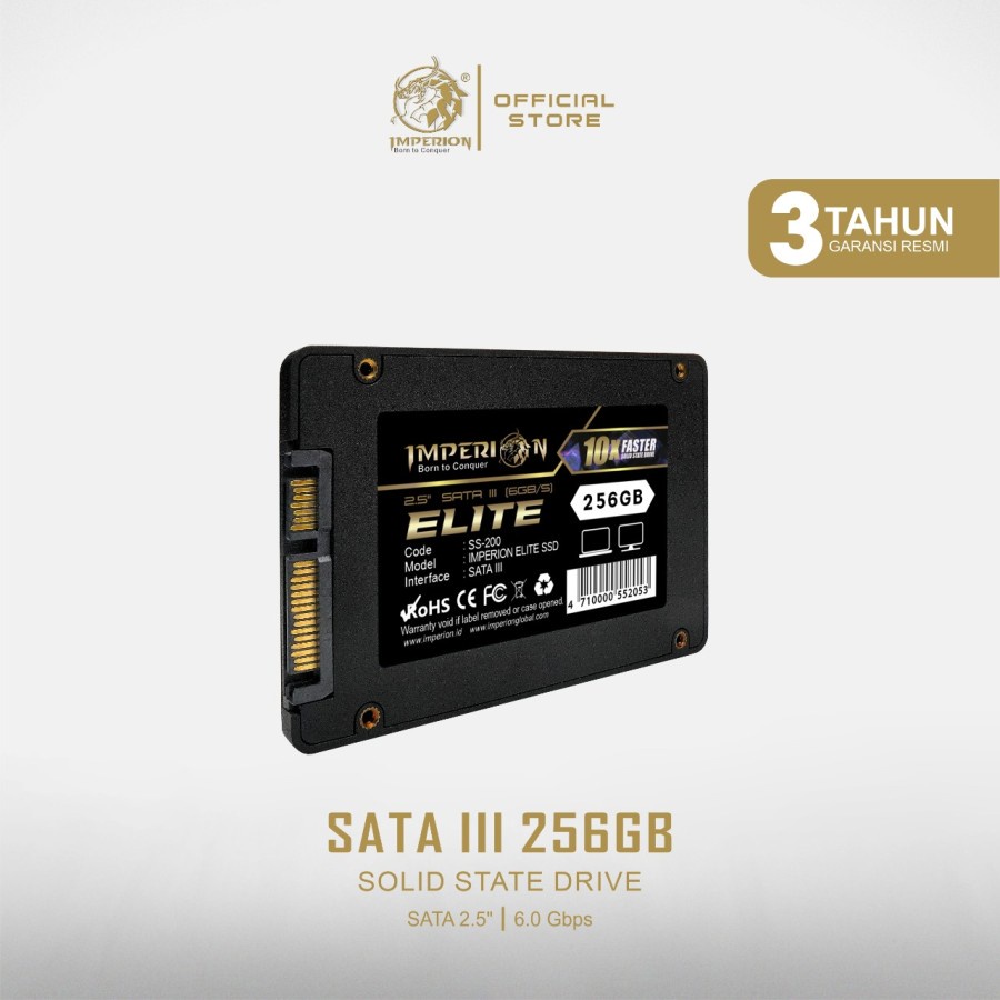 SSD Sata 3 SSD IMPERION ELITE 256GB SATA III 2.5&quot; 6GB/S GARANSI RESMI