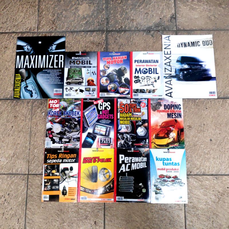 Serial buku otomotif / Buku Perawatan Mobil / Buku Perawatan Sepeda Motor
