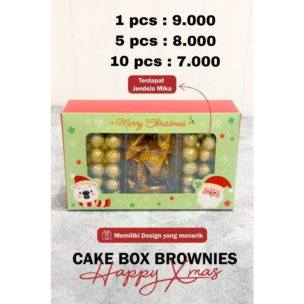 

CBX Happy Xmas Brownies 24cm x 11cm x 7cm