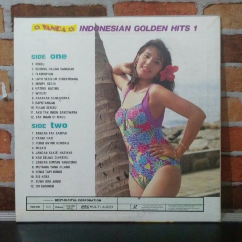 Kaset Laser disc Vanda Indonesian Golden Hits 1