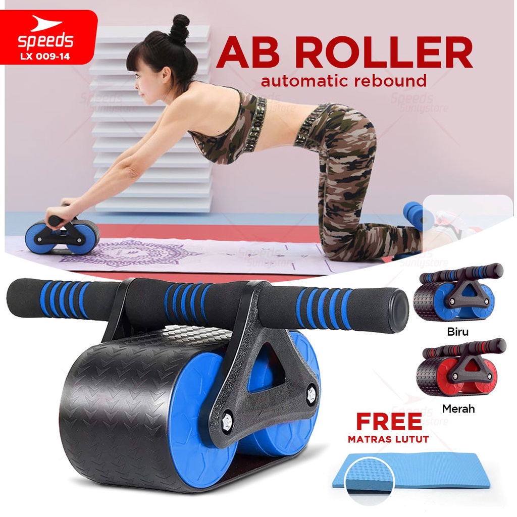 Jual SPEEDS Ab Roller Double Wheel Ab Wheel Alat Latihan Otot Perut
