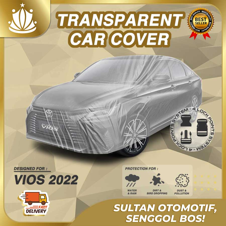 Body Cover Mobil Plastik TEBAL All New Vios 2022 WATERPROOF