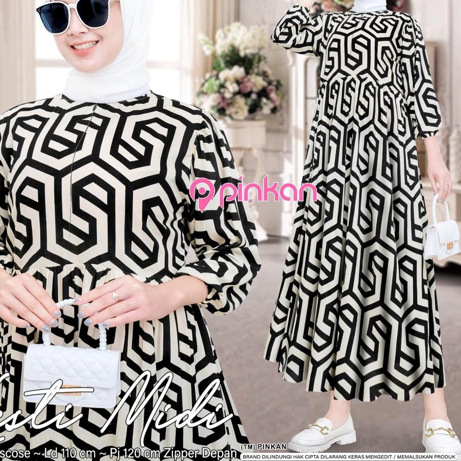 Terlaris  PALING DICARI  GAMIS 100 MOTIF // MIDI DRESS // GAMIS WANITA DEWASA // BY PINKAN // NDORO 