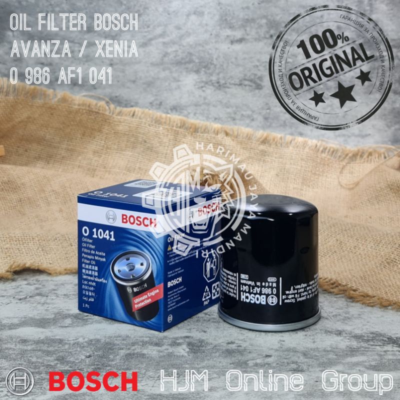 OIL FILTER - SARINGAN OLI AVANZA / XENIA / RUSH / TERIOS / AGYA / AYLA / GRAND MAX / LUXIO BOSCH