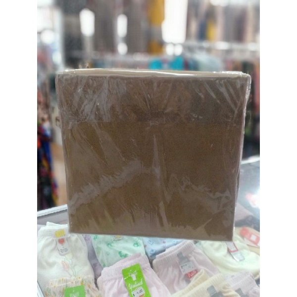 Sprei warna coklat polos 160 x 200 x 25 cm