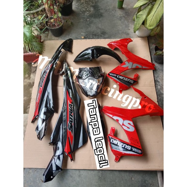 Cover dek body bodi full set halus tanpa legcil tengah SUZUKI SATRIA F FU FL FACELIFT 2015 Kualitas 