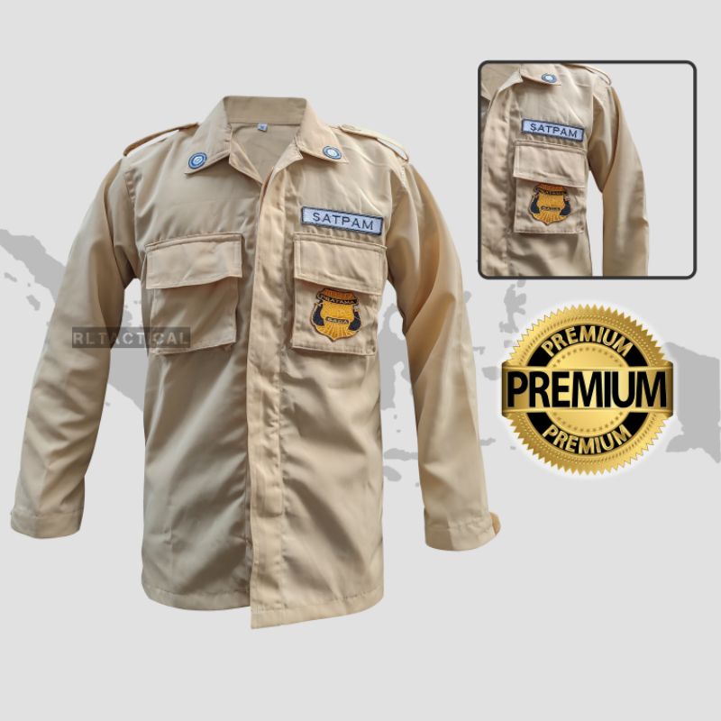 Kemeja Satpam Premium Terbaru PDL RL Tactical