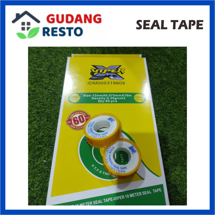 SEALTAPE PIPA KRAN AIR SEAL TAPE SELOTIP SILTIP SOLATIP ISOLASI PUTIH 10 M