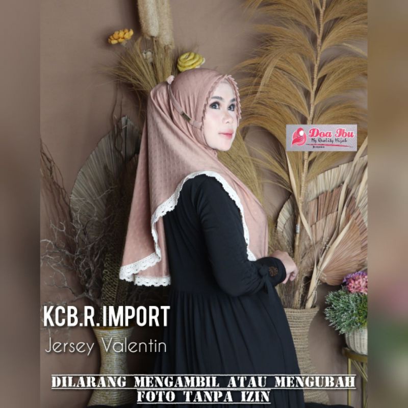 HIJAB INSTAN KCB RENDA IMPORT | ORI BY DOI