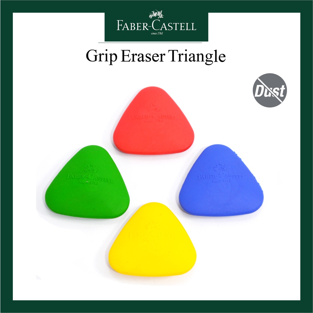 

PROMO PENGHAPUS Faber-Castell Grip Eraser Round / OVAL Pouch+