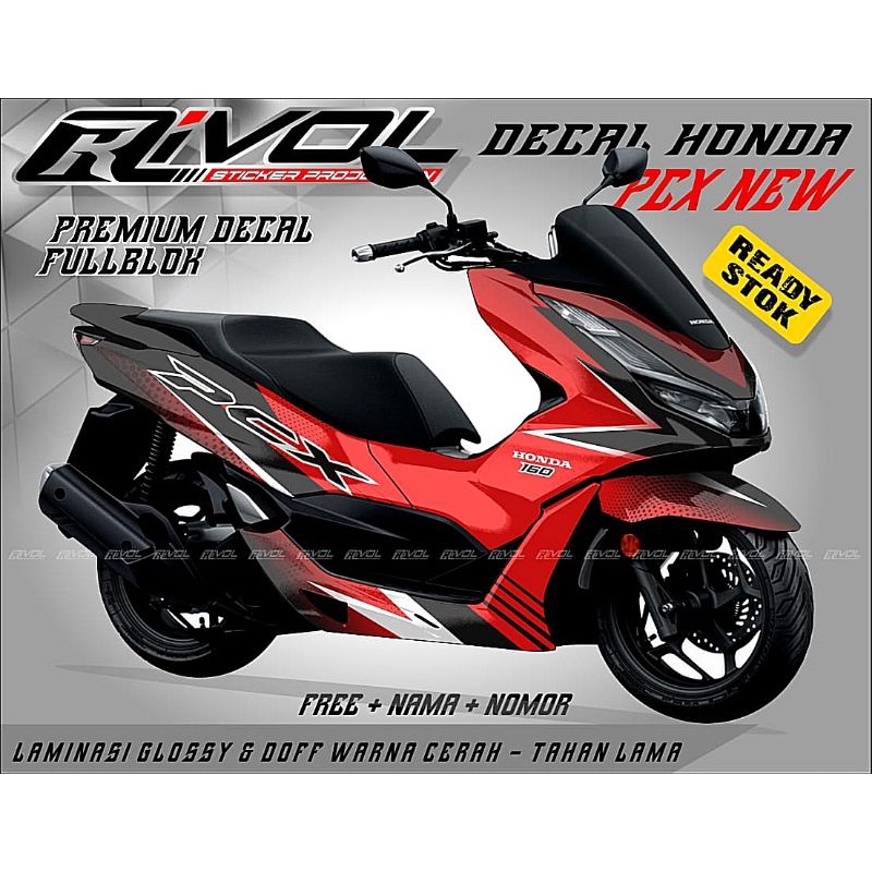 READY STIKER DECAL FULL BODY VARIASI HONDA NEW PCX 160# VARIASI DECALL FULL BODY PCX NEW 160