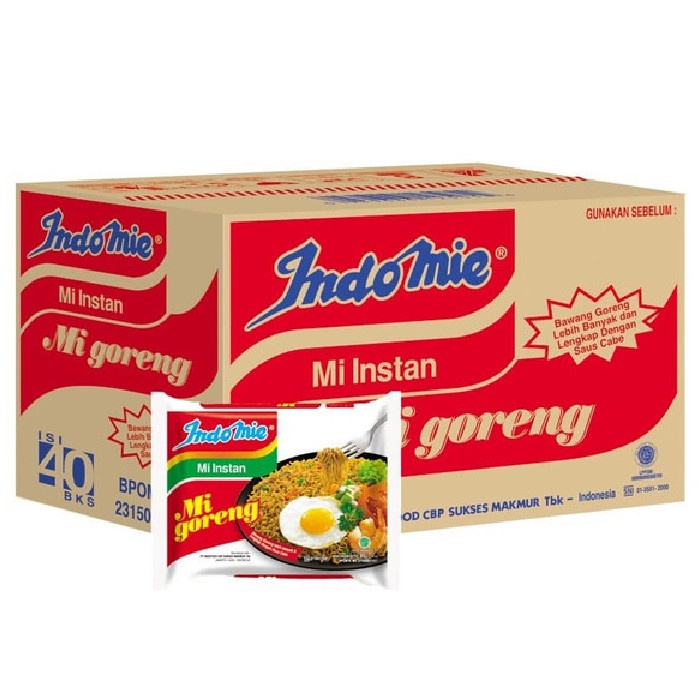 

PROMO Indomie Mie Goreng Instant Original 1 dus isi 40 | Indomi Mi Instan