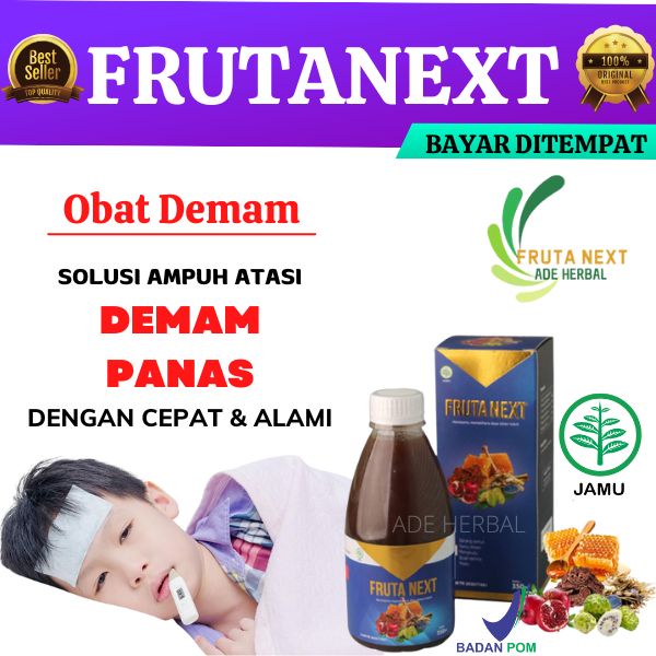 FRUTANEXT Obat Penurun Demam Anak, Demam Tinggi, Tipes, Gejala Tipes Dengan FRUTA NEXT BPOM