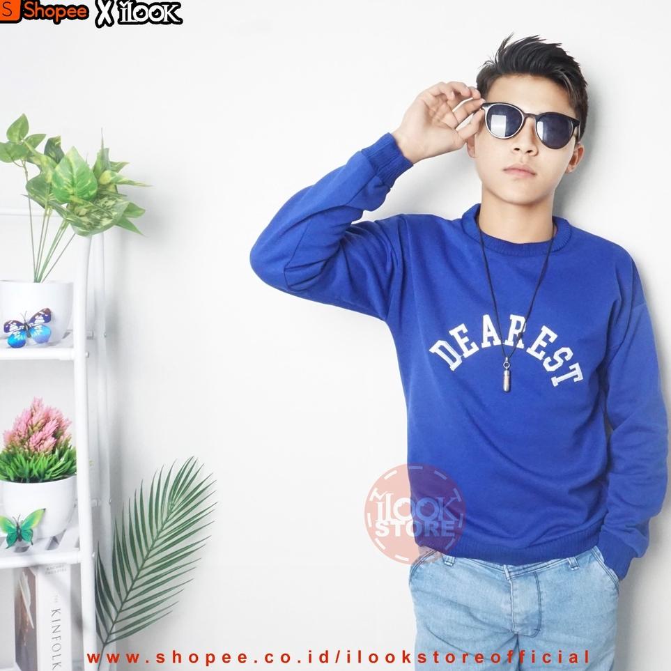 Spesial Promo--ilook | Sweater Oblong Dearest Crewneck | Sweater Dearest | Sweater Bahan Fleece