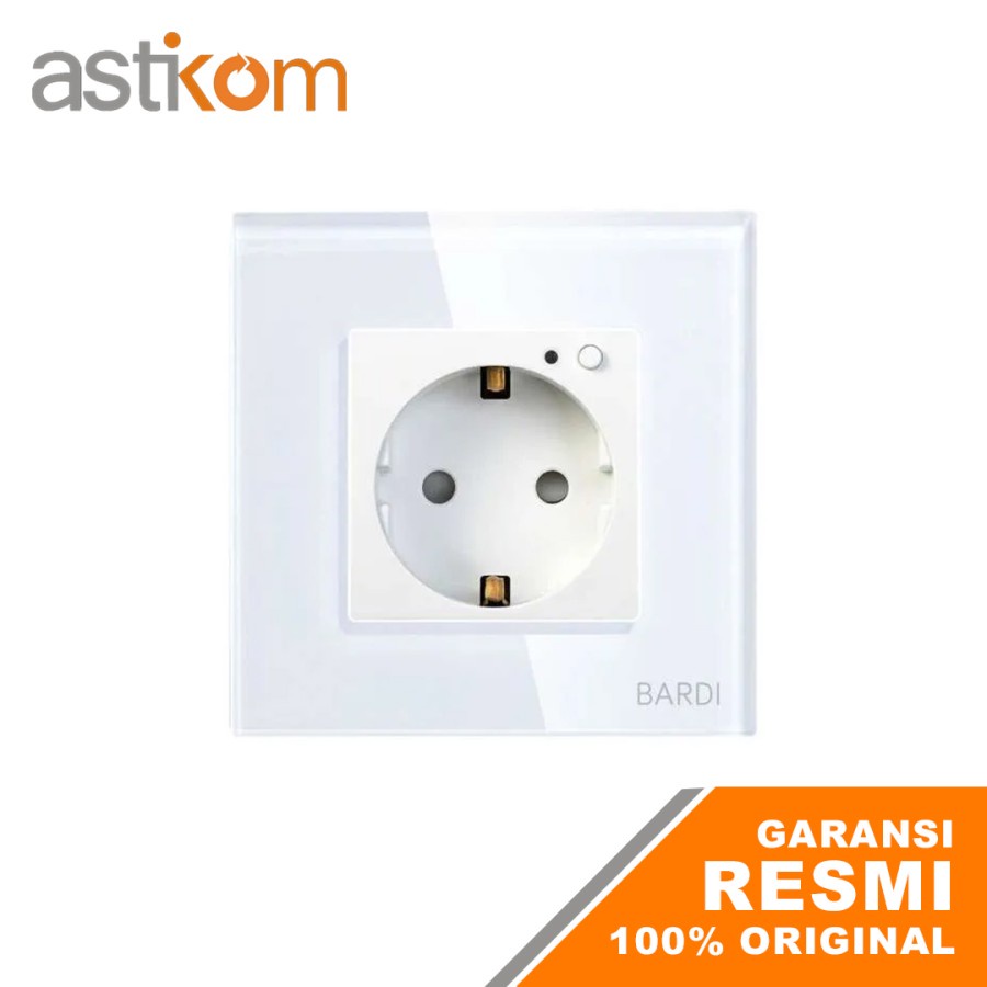 BARDI Smart Wall Socket EU Stop Kontak Pintar Home Automation - Putih