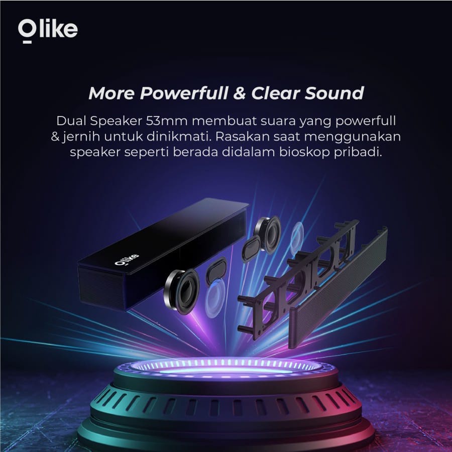 C   Olike Magic Sound Wireless Home Theater Speaker Dynamic Subwoofer S7