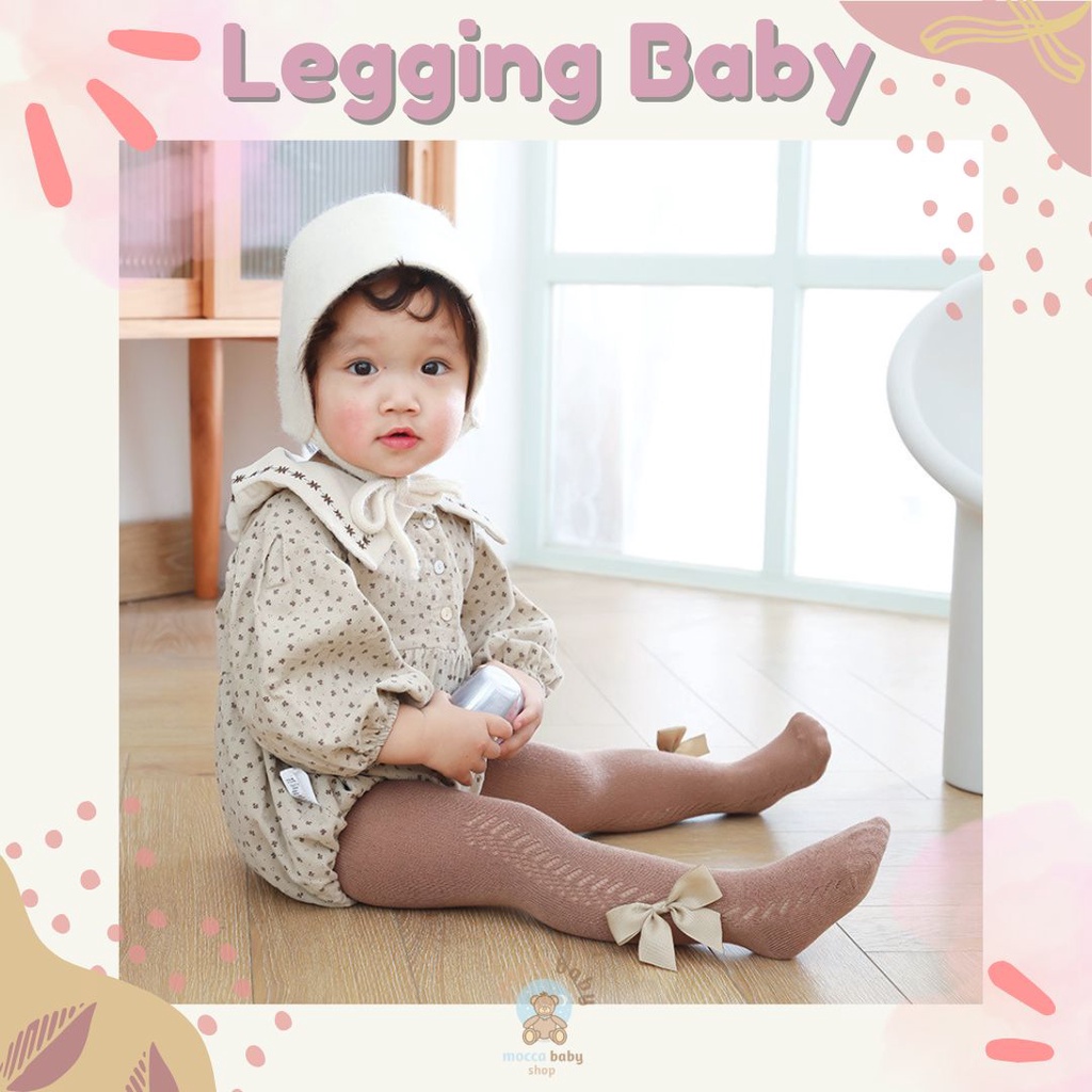 MBSS - LEGGING CUTIE PIE Stocking Ribbon Bayi Anak / Celana Anak Perempuan Soft Import