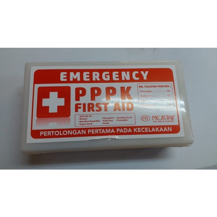 kotak obat p3k mobil / box p3k + isi