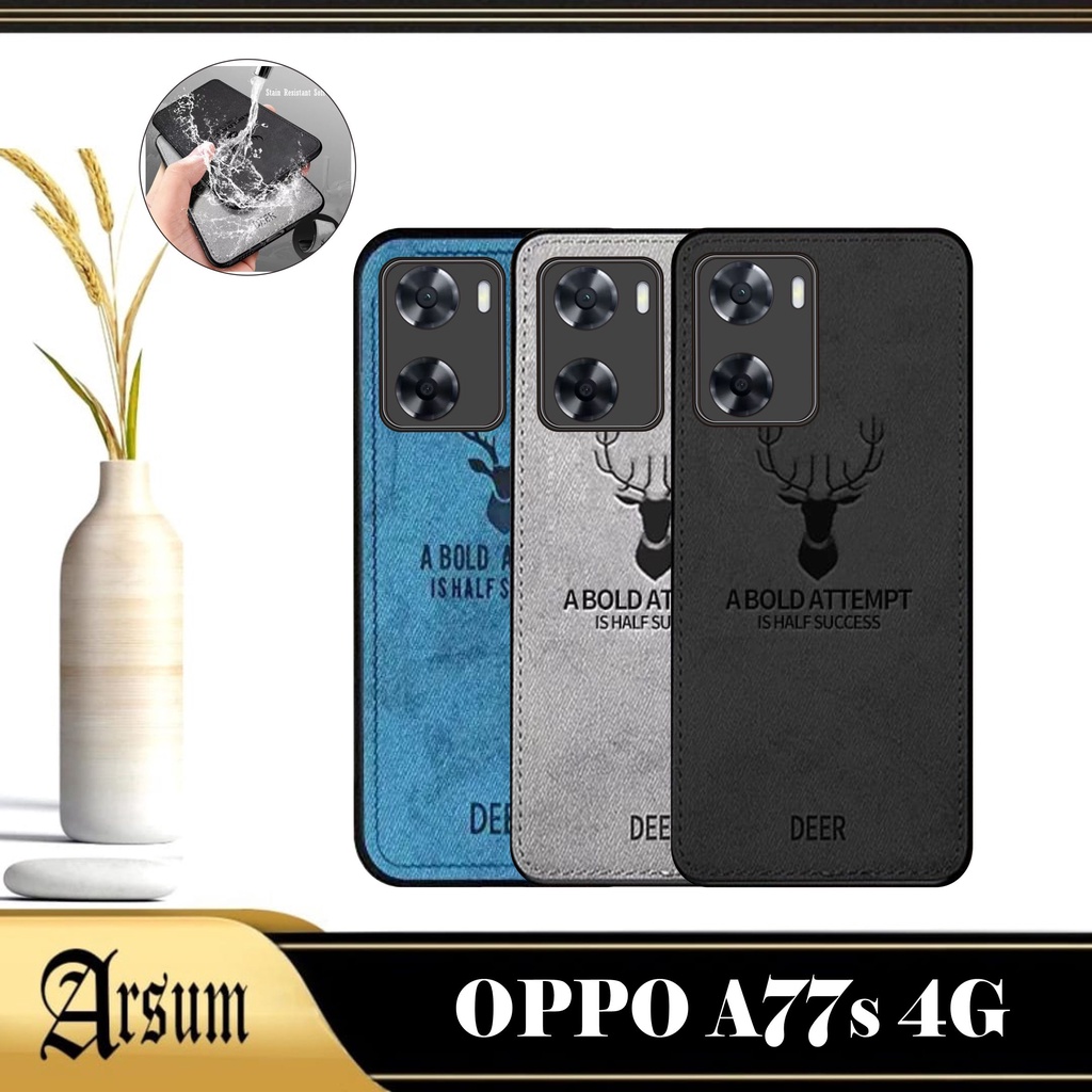Promo Case DEER Oppo A77s 2022 Softcase Motif Jeans Casing Handphone