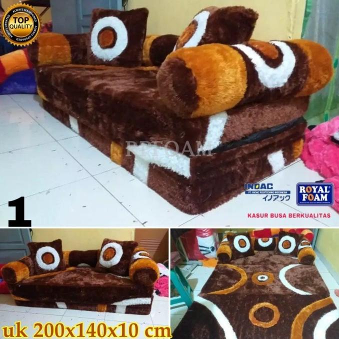 KASUR LIPAT BUSA INOAC BULU RASFUR MOTIF KARAKTER TEBAL BUSA 10 CM XCV56468D