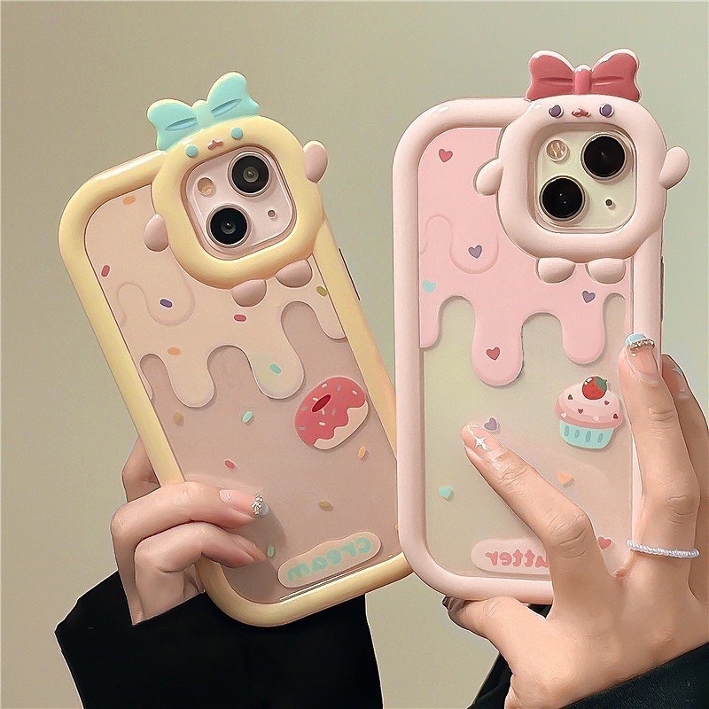 RINGO CASE Sweets Monster Camera Case - Silicone Soft Casing Softcase Motif Donut Cupcake Warna Past