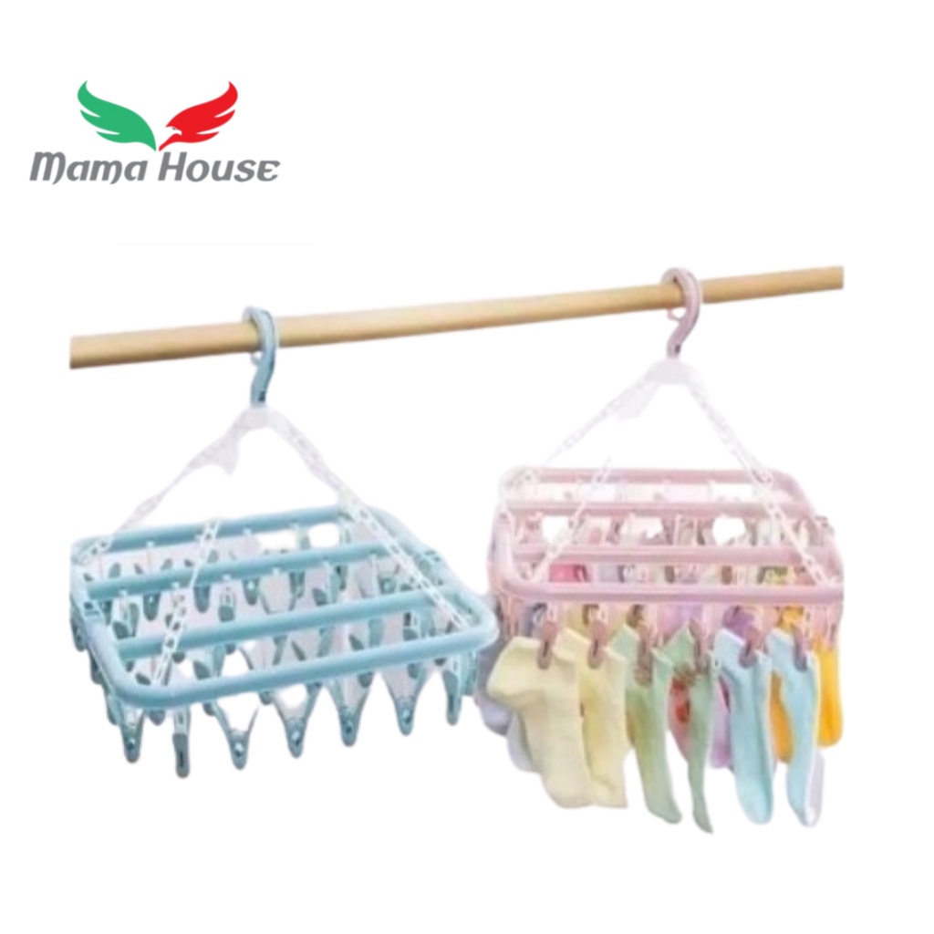 [MH] Jemuran Hanger Kaos Kaki 32 In1 Bahan Plastik