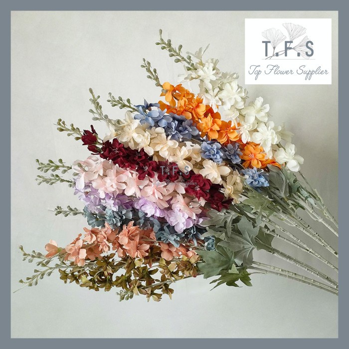 Bunga [Cod] Artificial Flocking Hyacinth Bunga Palsu Sedap Malam Plastik