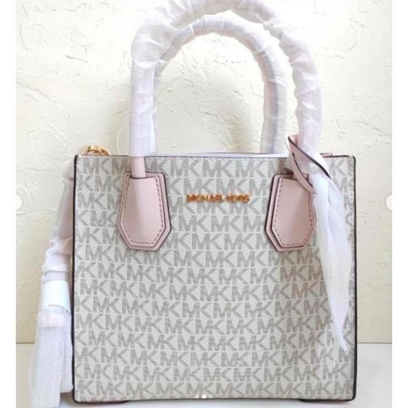 Tas Wanita MK Michael Kors Mercer medium messenger Powder Blush